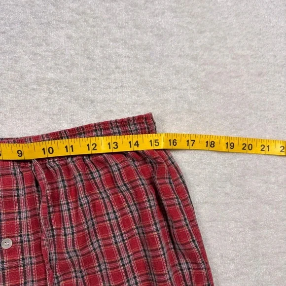 Disney Store Red Plaid Cotton Pajama Pants Lounge Sleepwear Size S/M - Picture 7 of 10